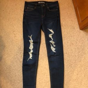 high rise jeans